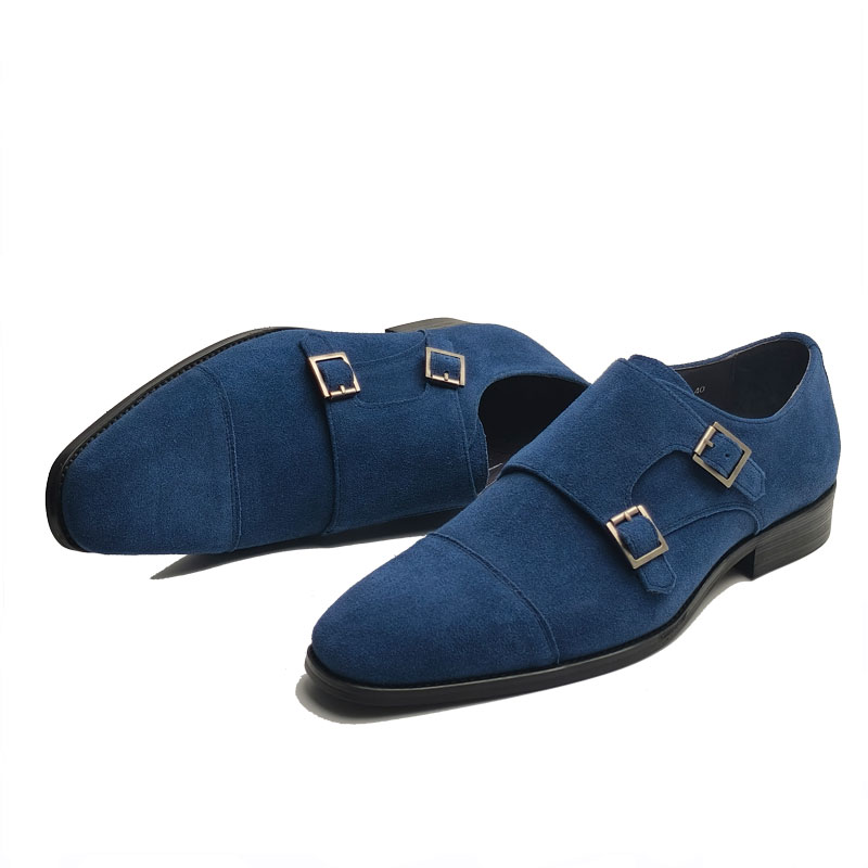 Formal Upper Wear Men - Fashion Blue Men's Leather Shoes Cow