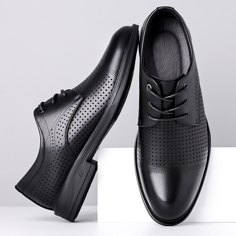 Summer New Leather Shoes Men's - Formal Men Office Wear Sandals ulasan dan harga