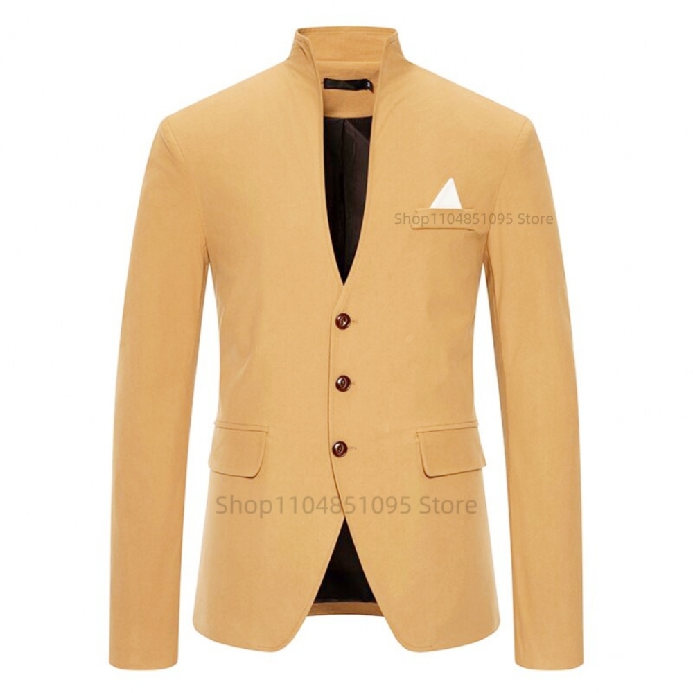 Men's Solid Blazer Fashion Wed - Men Formal Wear With Coat ulasan dan harga