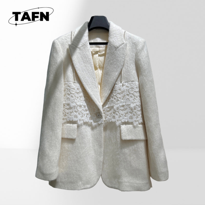 Women Classic Plaid Blazer Sty - Wool Suit Jacket ulasan dan harga