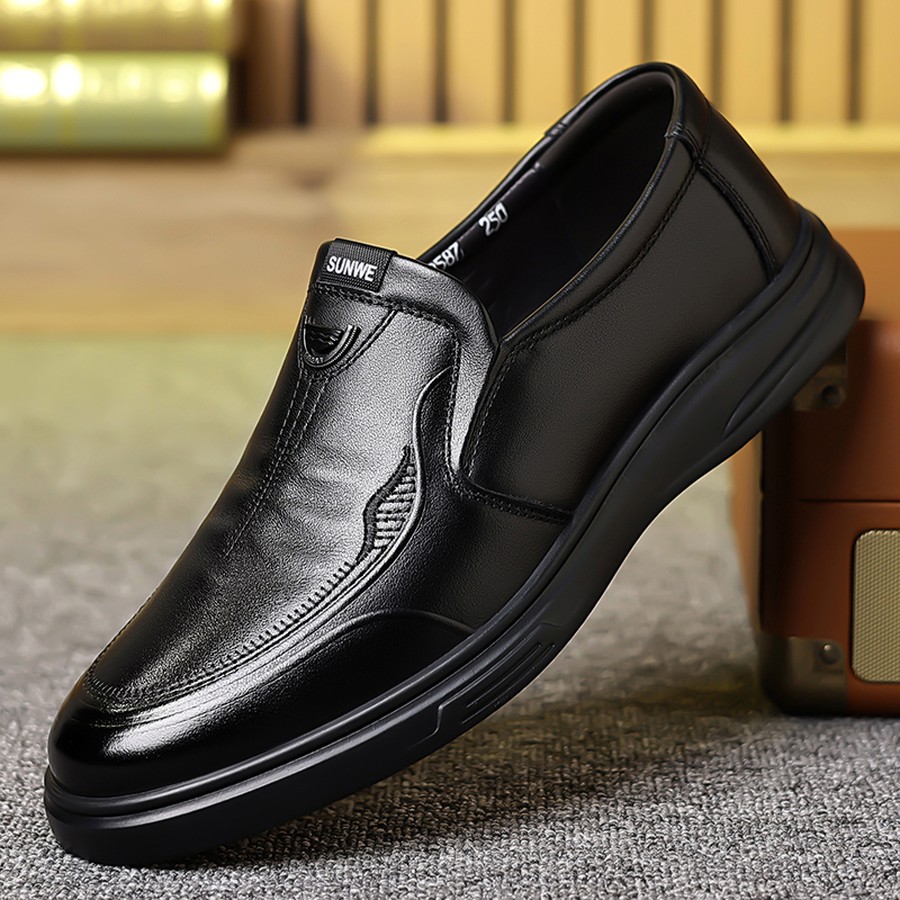 Men's Slip-On Loafers Low-Top  - Formal Upper Wear Men ulasan dan harga