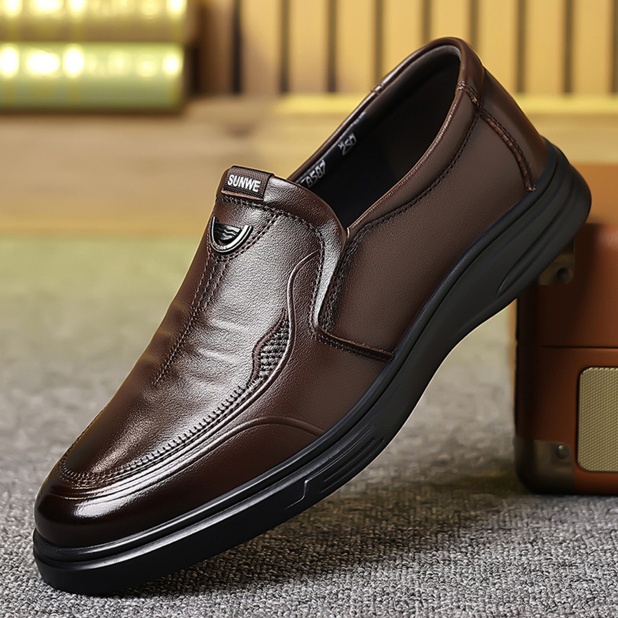 Men's Slip-On Loafers Low-Top  - Formal Upper Wear Men ulasan dan harga