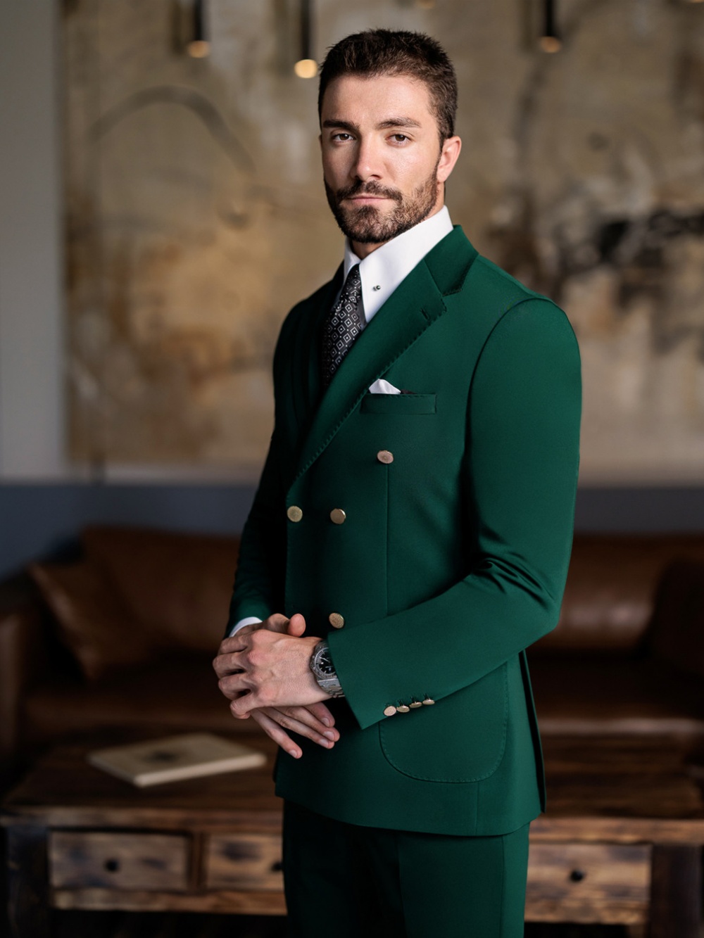 Green Formal Man Slim Fit Suit - Formal Men Party Wear Jacket ulasan dan harga