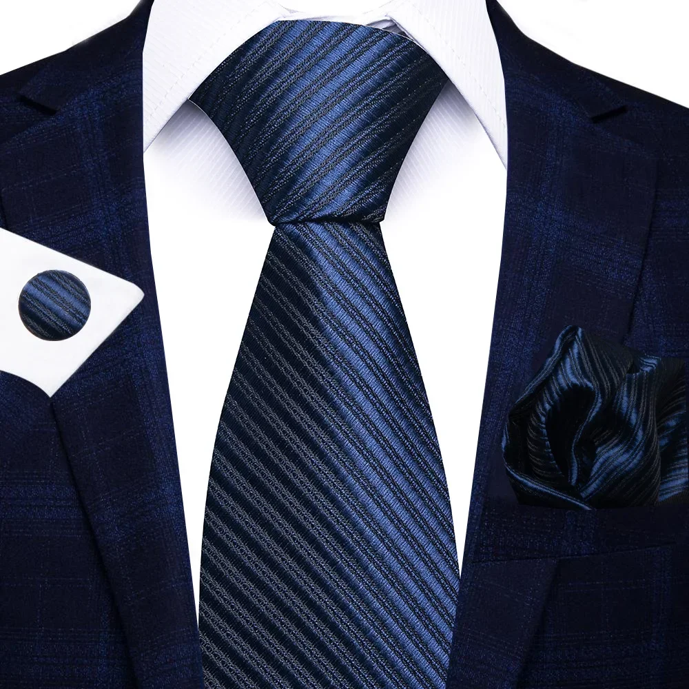 High-grade Polyester Silk Tie  - Men Formal Wear With Scarf ulasan dan harga