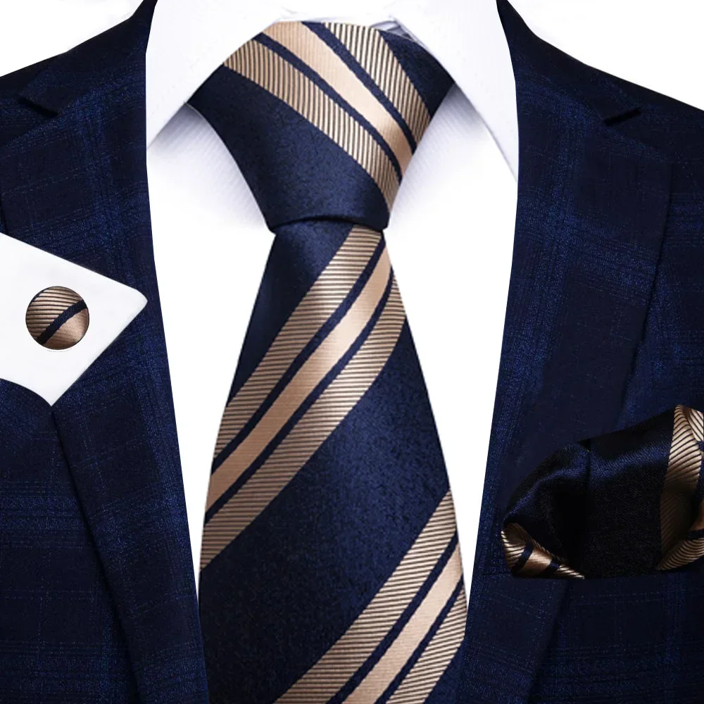 High-grade Polyester Silk Tie  - Men Formal Wear With Scarf ulasan dan harga