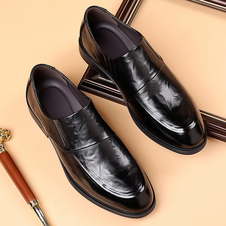 Men's Slip-On Dress Shoes, Poi - Formal Upper Wear Men ulasan dan harga