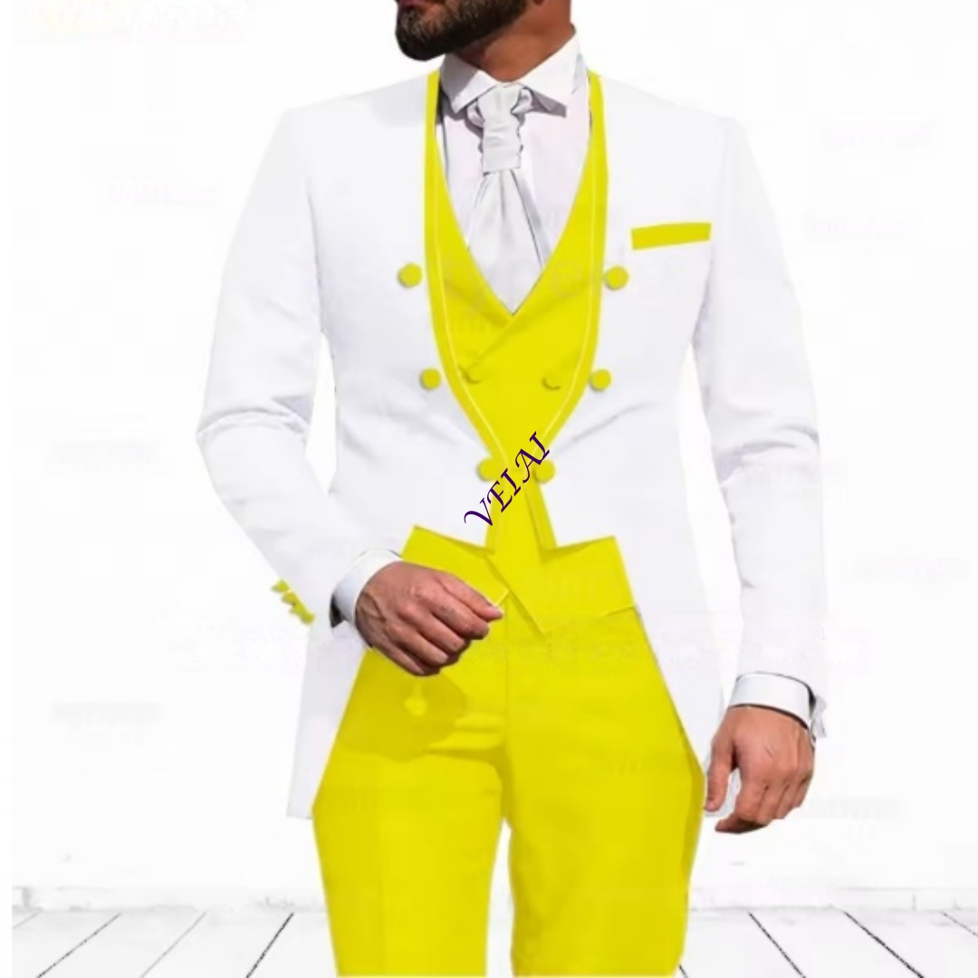 Customized Sky Blue 3-Piece Su - Formal Men Party Wear Jacket ulasan dan harga