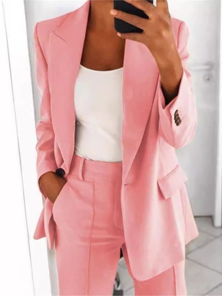 Women's Autumn New Fashion But - Wool Suit Jacket ulasan dan harga