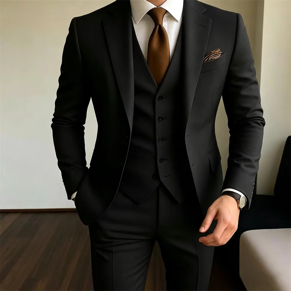 Khaki Men's Suits 3 Pieces Jac - Khaki Formal Wear Men ulasan dan harga