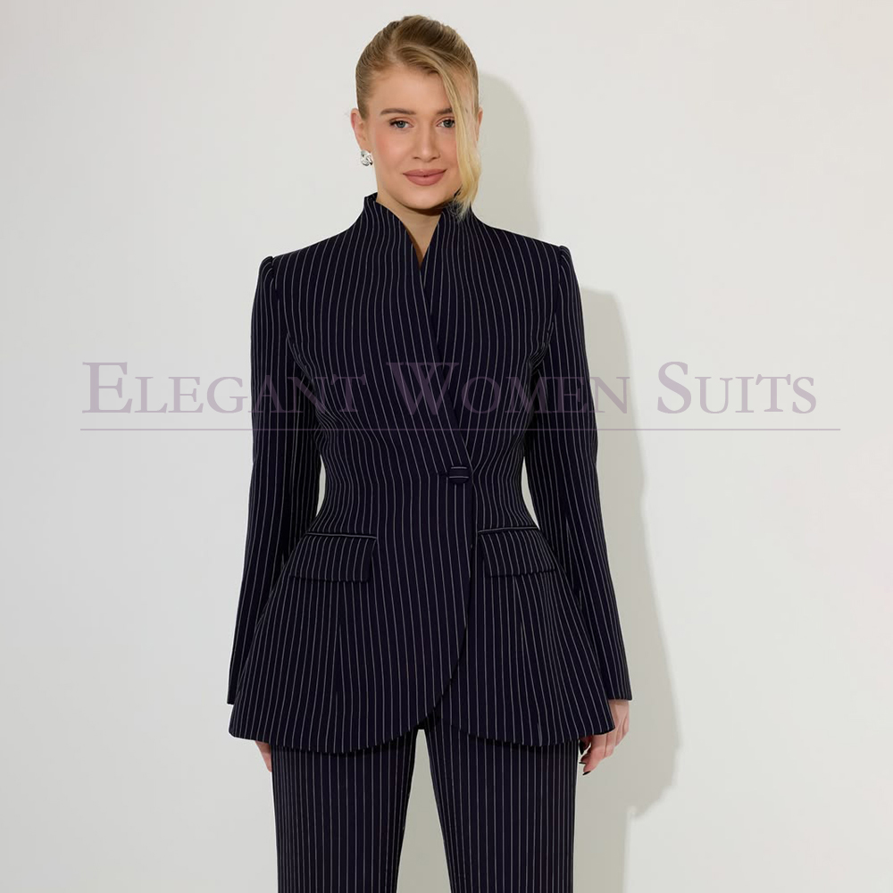 Black Pinstripe Men's Suits Fo - Men Formal Wear All Black ulasan dan harga