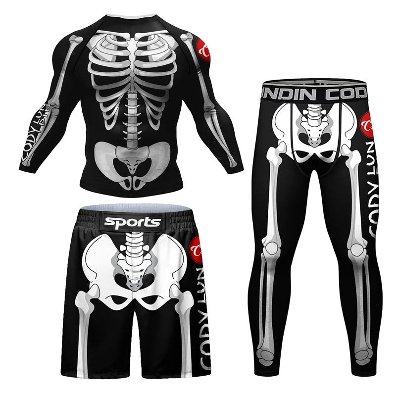 New Skull Rashguard Jiu Jitsu  - Men Formal Wear Pinterest ulasan dan harga