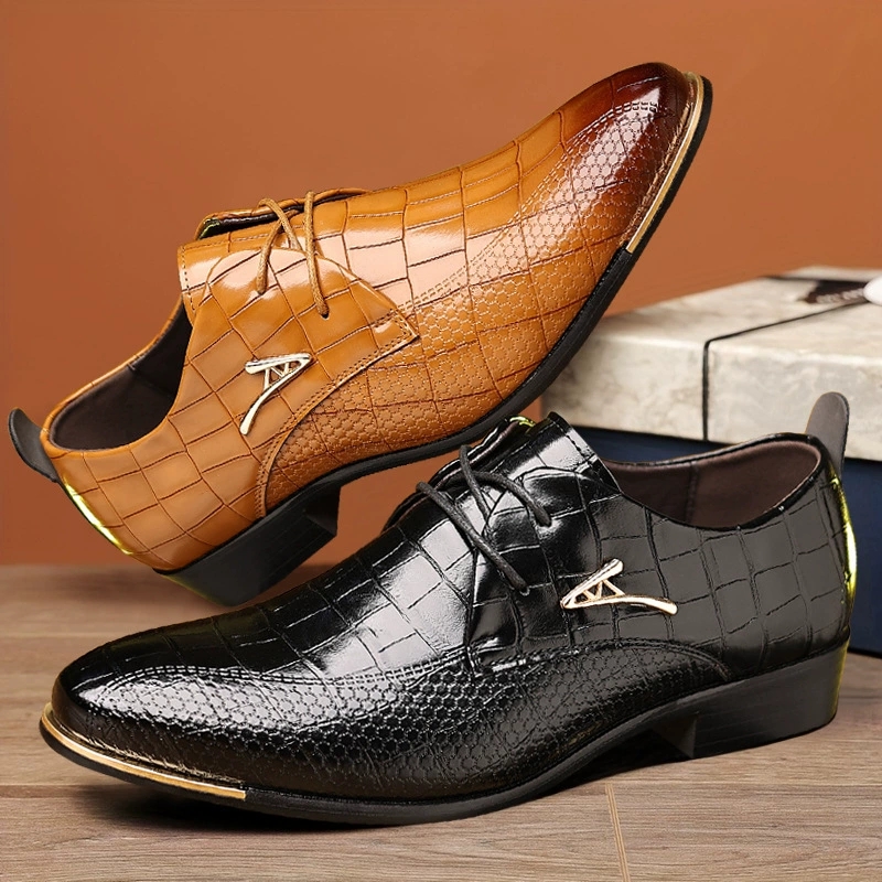 Fashion PU Leather Shoes Men B - Men Formal Wear Pinterest ulasan dan harga