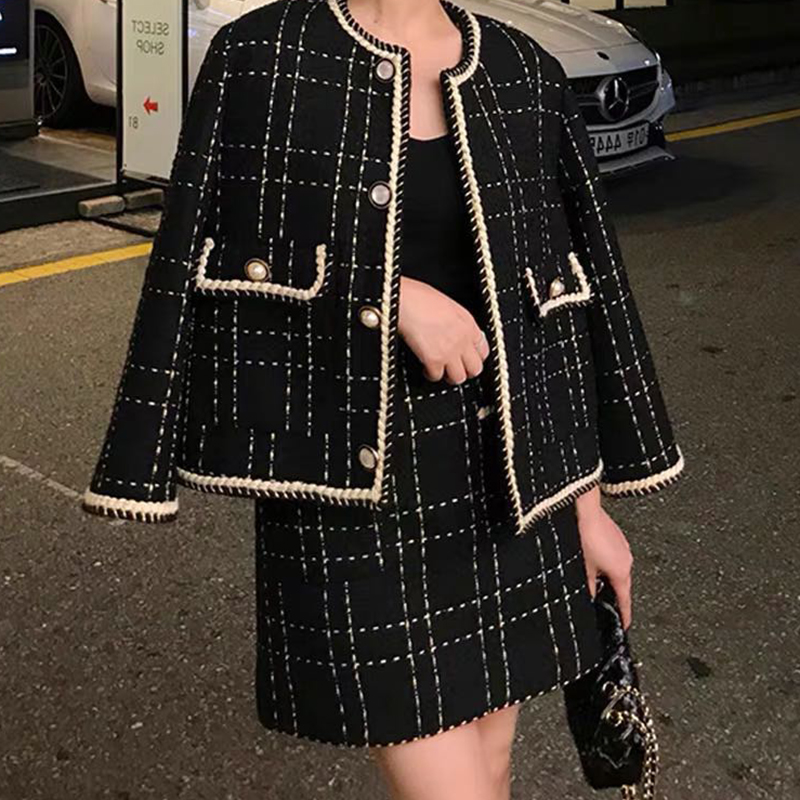 Women Fried Street Tweed Suit  - Wool Suit Jacket ulasan dan harga