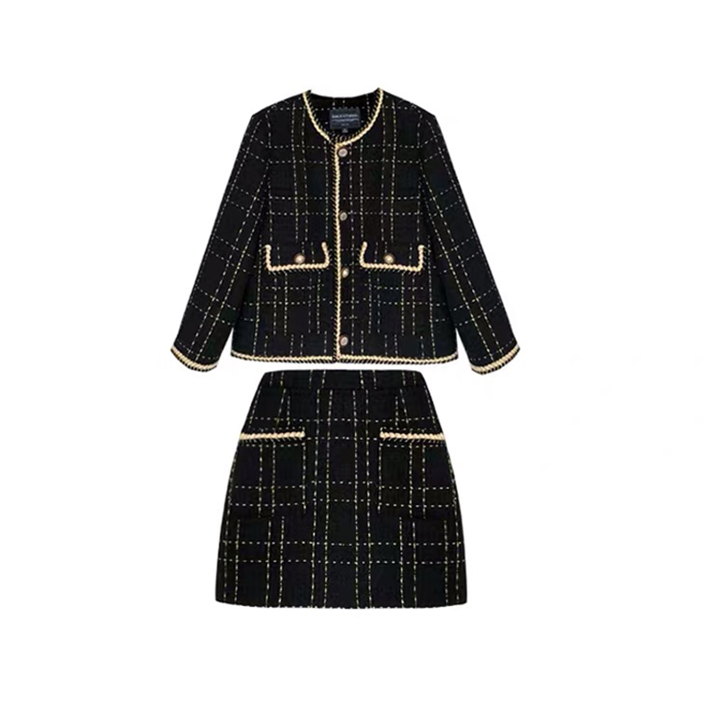 Women Fried Street Tweed Suit  - Wool Suit Jacket ulasan dan harga