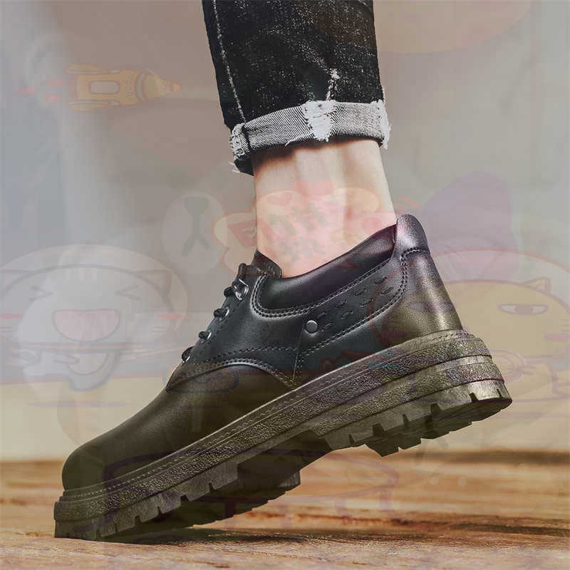 Dark Natural Leather Fashion T - Men'S Gents Formal Wear ulasan dan harga