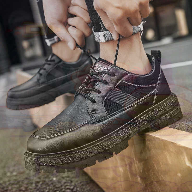 Dark Natural Leather Fashion T - Men'S Gents Formal Wear ulasan dan harga