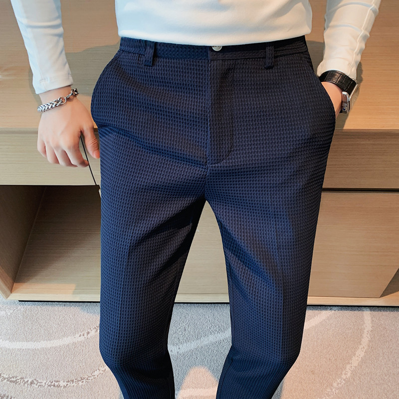 2024 Autumn New Waffle Stretch - Men Formal Wear Pinterest ulasan dan harga