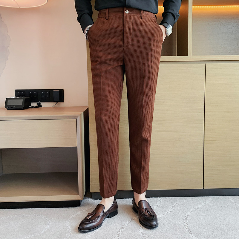 2024 Autumn New Waffle Stretch - Men Formal Wear Pinterest ulasan dan harga