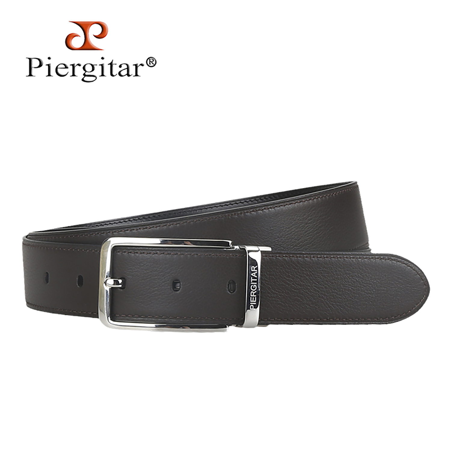 Piergitar Dark Brown Lychee Pa - Men Formal Wear Brown ulasan dan harga