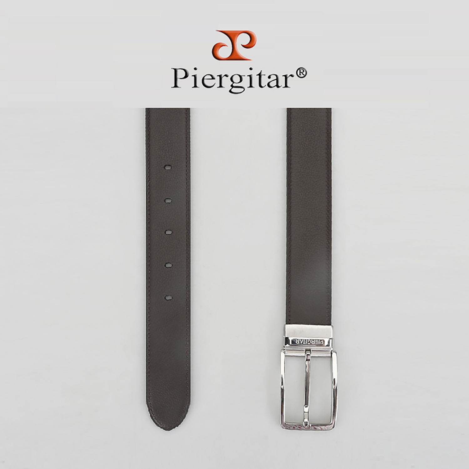 Piergitar Dark Brown Lychee Pa - Men Formal Wear Brown ulasan dan harga