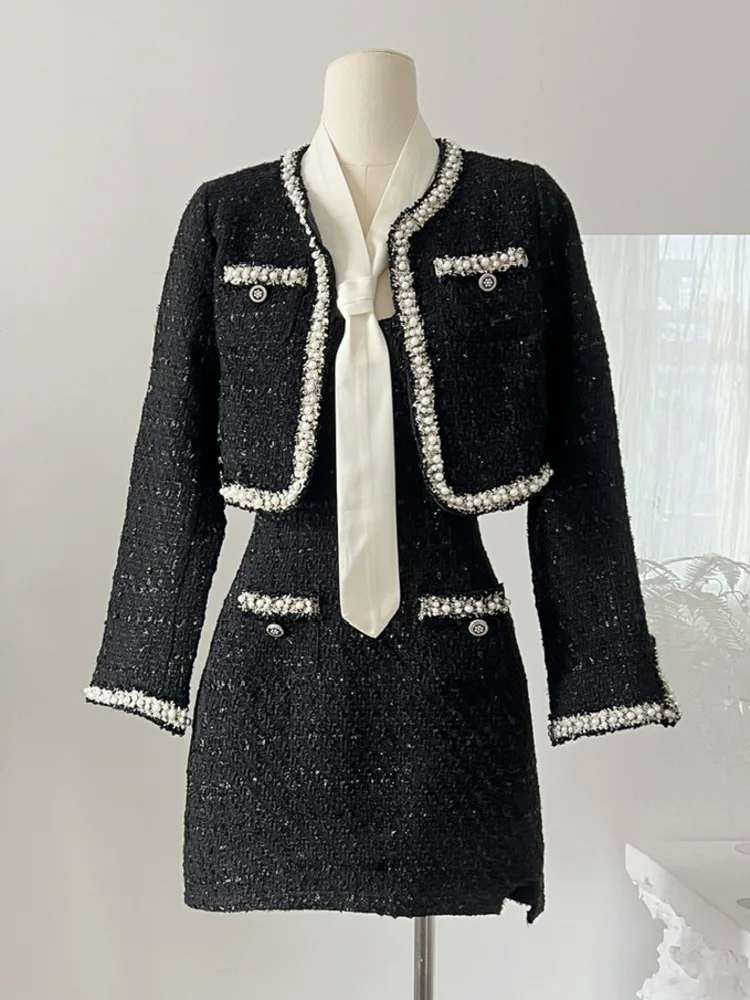 Women Short Jacket Coat + Dres - Wool Suit Jacket ulasan dan harga