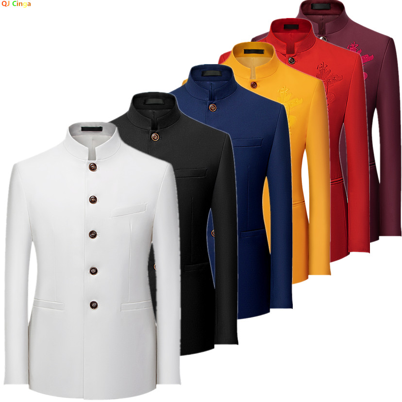 2026 Men's Chinese Style Long  - Men Formal Wear With Coat ulasan dan harga