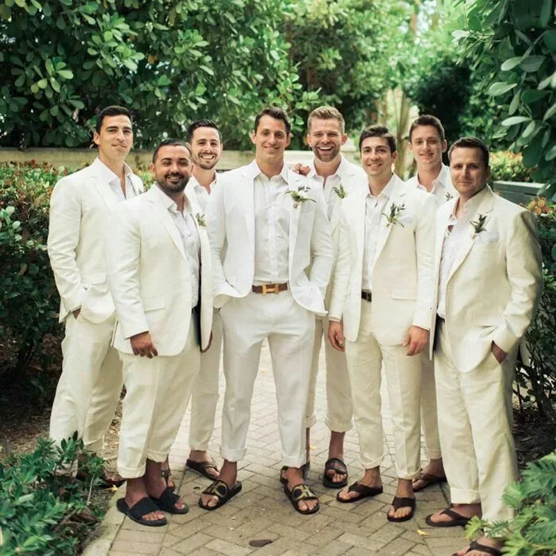 Linen Wedding Tuxedo For Men S - Men Formal Wear Modern ulasan dan harga