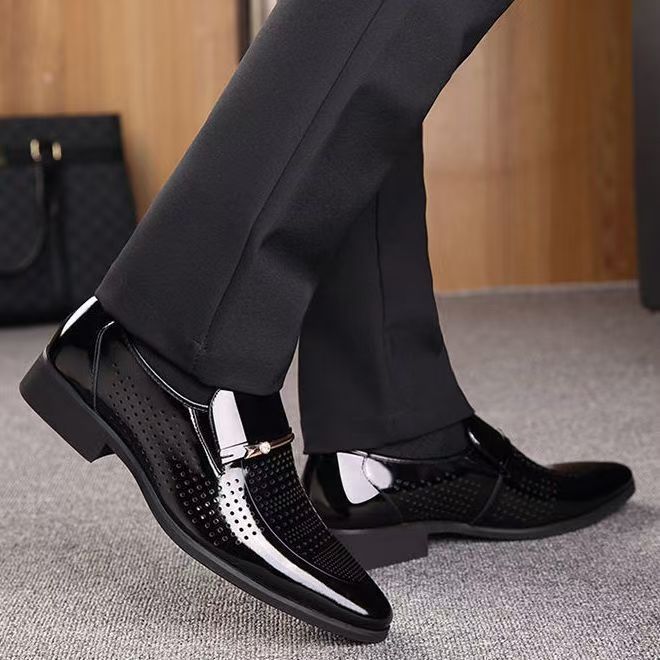 Summer New Leather Shoes Men's - Formal Men Office Wear Sandals ulasan dan harga