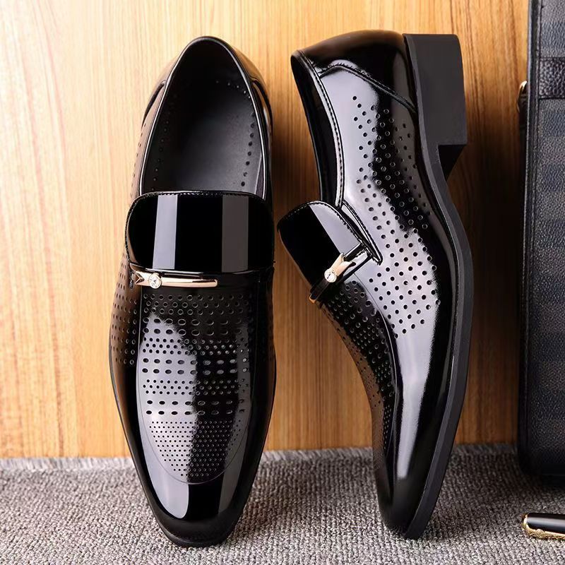 Summer New Leather Shoes Men's - Formal Men Office Wear Sandals ulasan dan harga