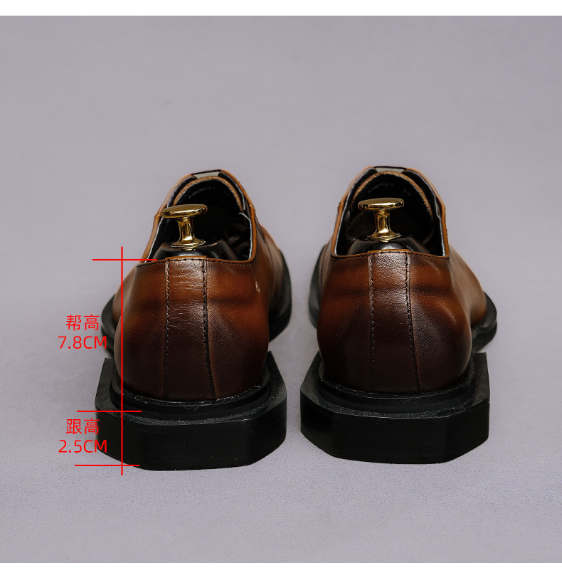 Square Toe Whole Cut Genuine L - Formal Upper Wear Men ulasan dan harga