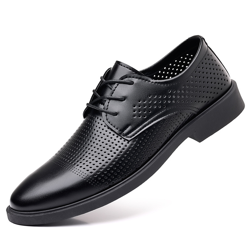 Summer New Leather Shoes Men's - Formal Men Office Wear Sandals ulasan dan harga