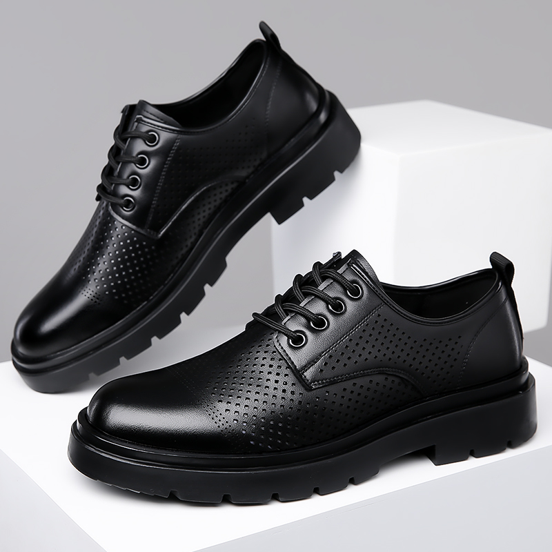 Summer New Leather Shoes Men's - Formal Men Office Wear Sandals ulasan dan harga
