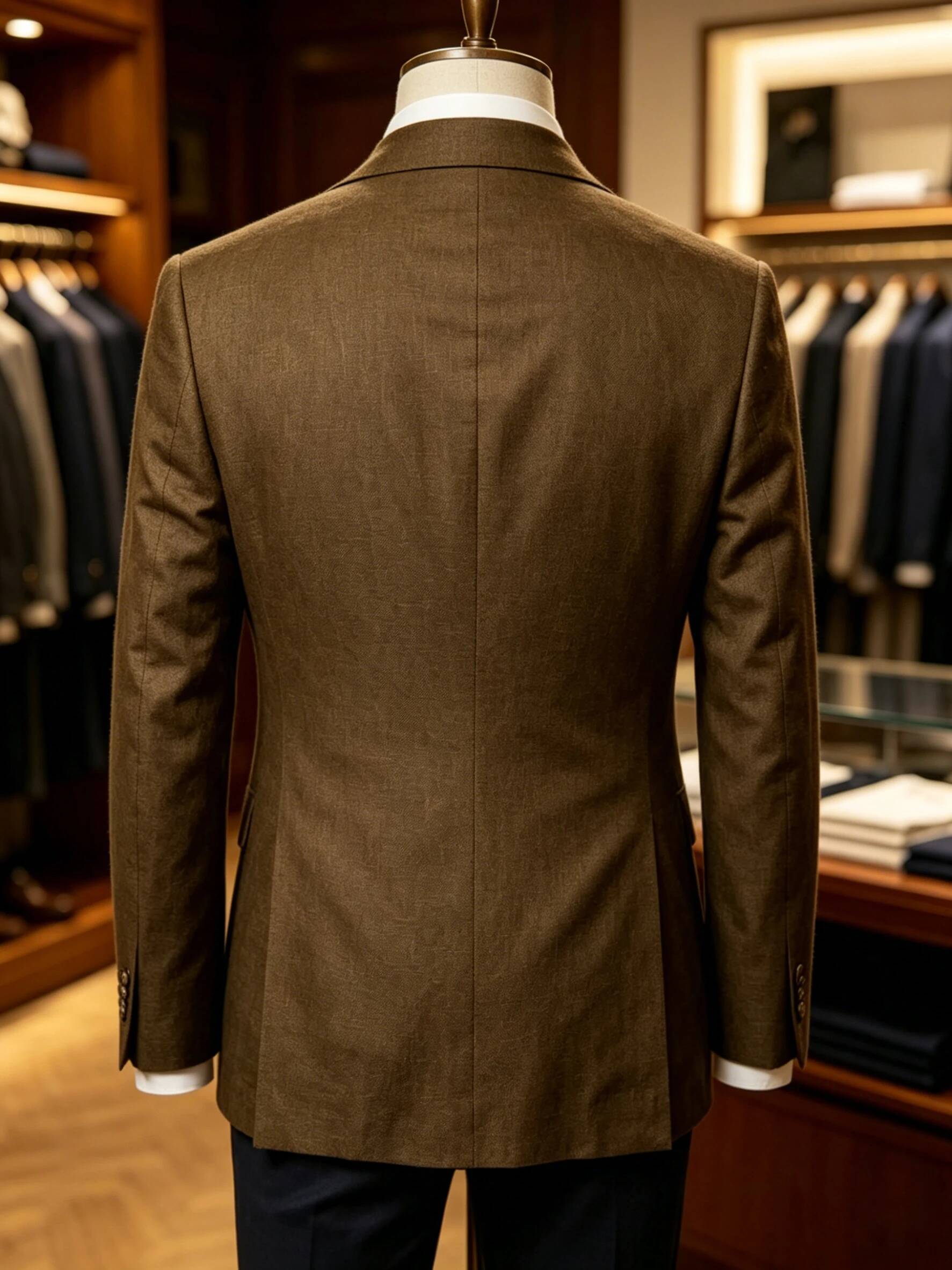 Men's Sport Coat Summer Double - Men Formal Wear Brown ulasan dan harga