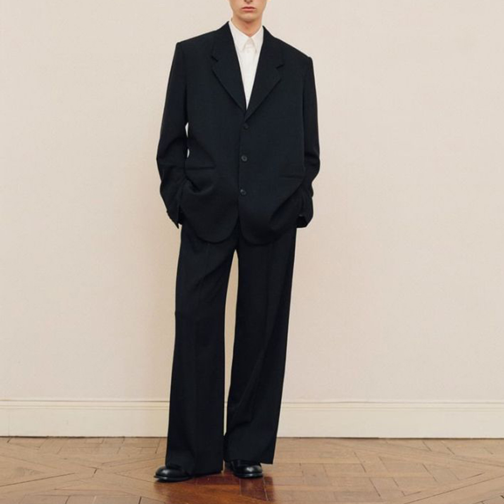 Men's Black Oversized Suit Set - Formal Men Party Wear Jacket ulasan dan harga