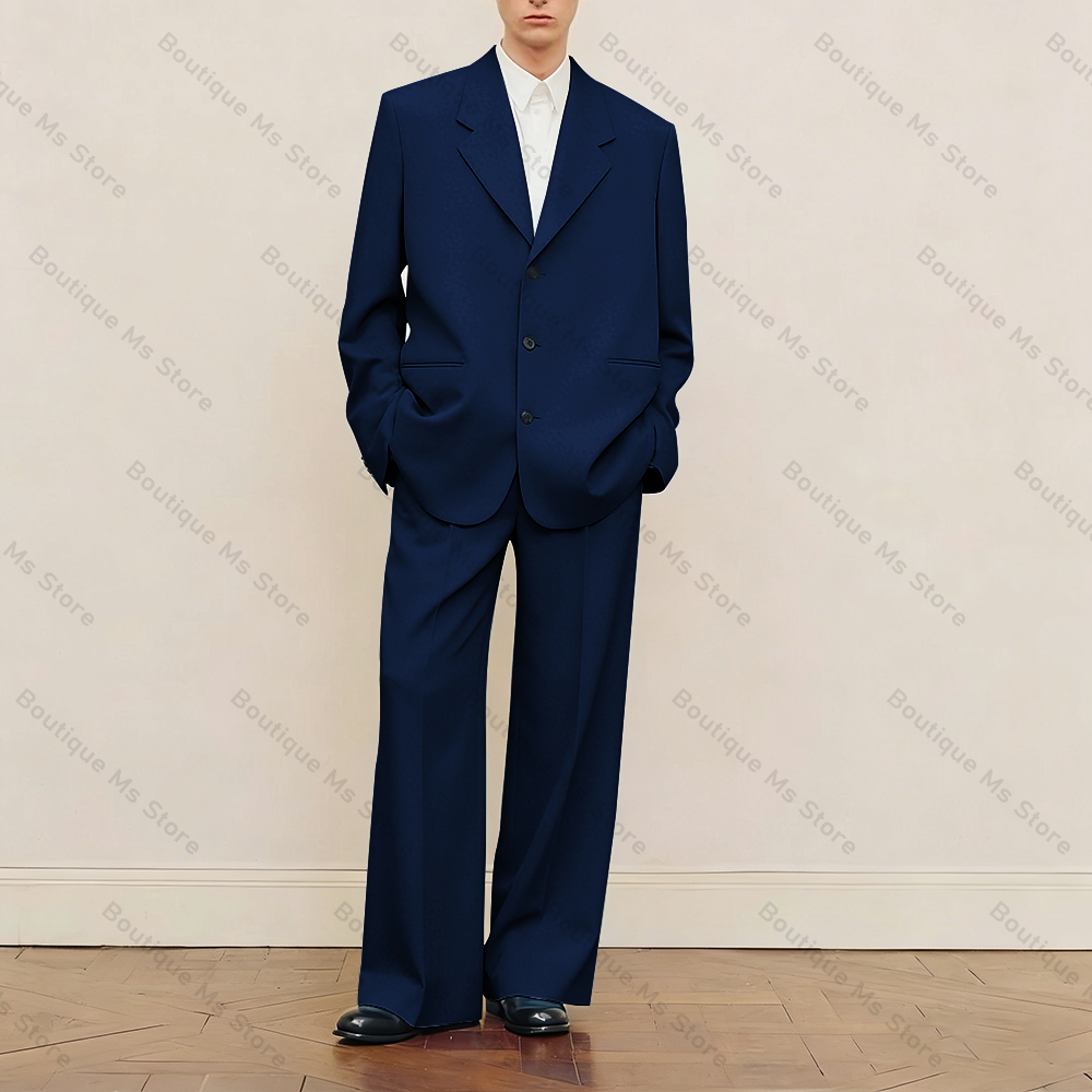 Men's Black Oversized Suit Set - Formal Men Party Wear Jacket ulasan dan harga