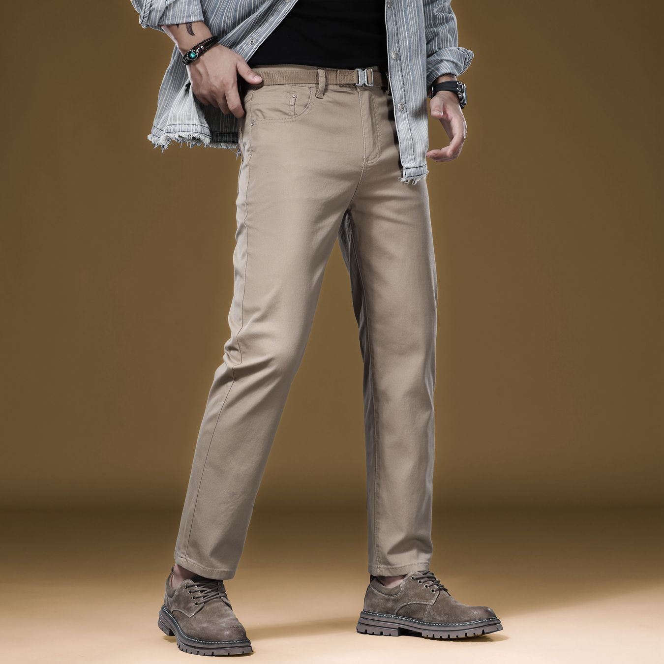 New in Quality Men's Pants Cas - Khaki Formal Wear Men ulasan dan harga