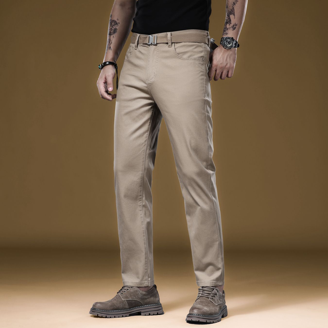 New in Quality Men's Pants Cas - Khaki Formal Wear Men ulasan dan harga