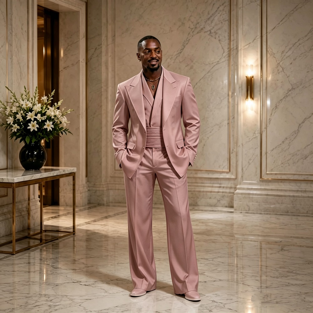 Modern Slim Fit Wedding Tuxedo - Men Formal Wear Modern ulasan dan harga