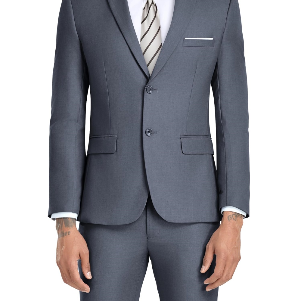 Slim Fit Notched lapel 2 Piece - Formal Wear Men H&M ulasan dan harga